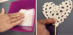 tutorial cake topper romantico fai da te con un centrino