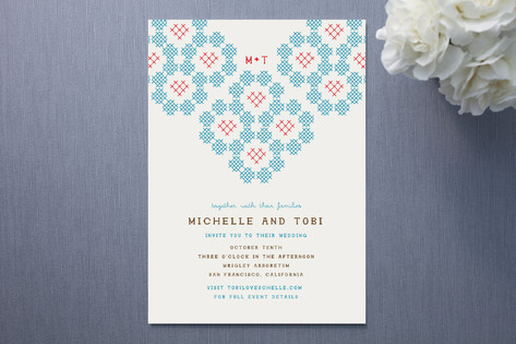 partecipazioni di matrimonio con i cuori