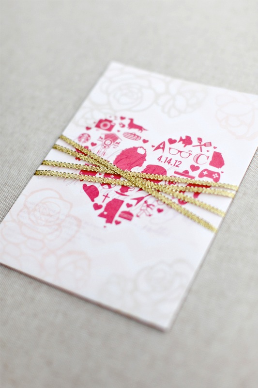 partecipazioni di matrimonio con i cuori