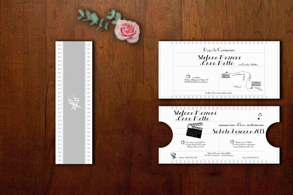 partecipazioni di matrimonio biglietto del cinema partecipazioni di matrimonio biglietto del cinema