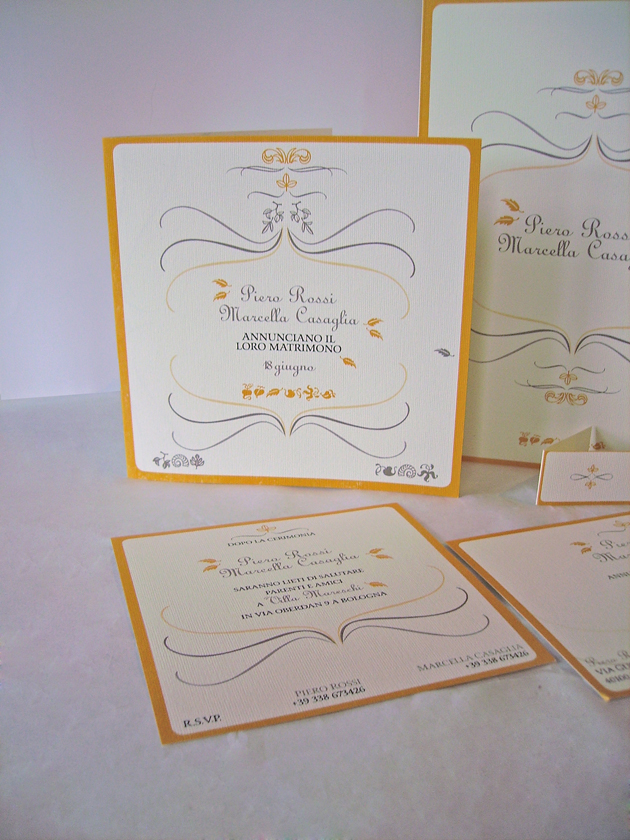 partecipazioni di matrimonio autunnali