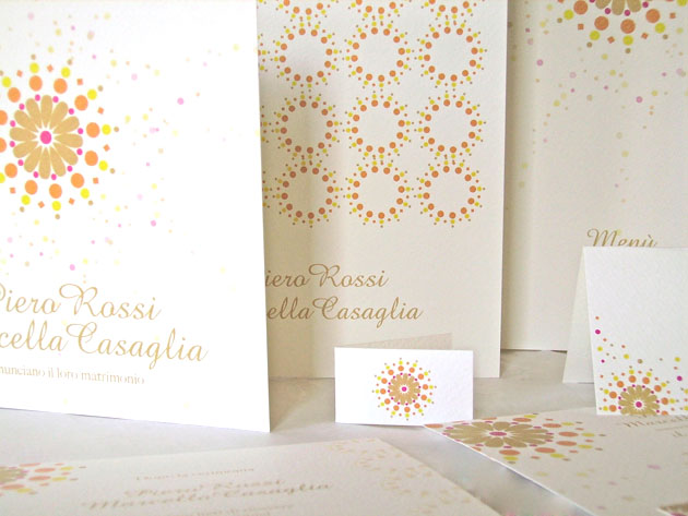 Partecipazioni di matrimonio con esplosione di coriandoli