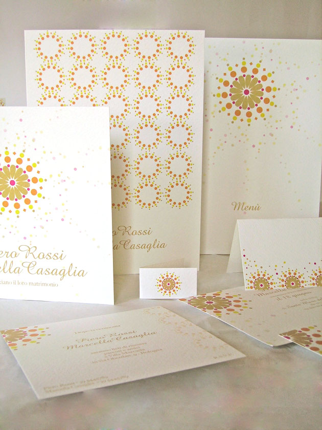 Partecipazioni di matrimonio con esplosione di coriandoli