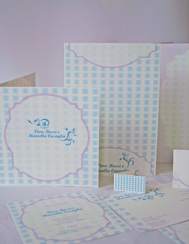 partecipazioni di matrimonio con cornice