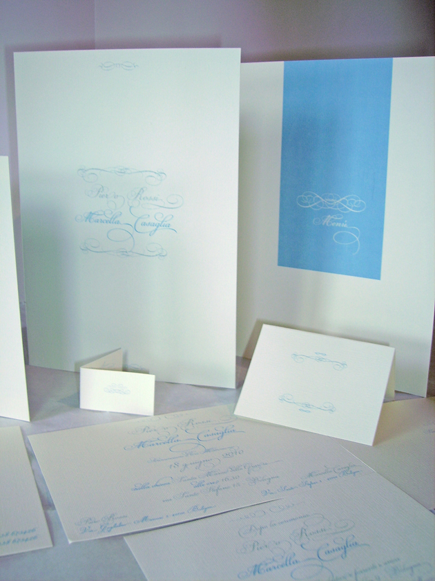 Partecipazioni di matrimonio calligrafiche