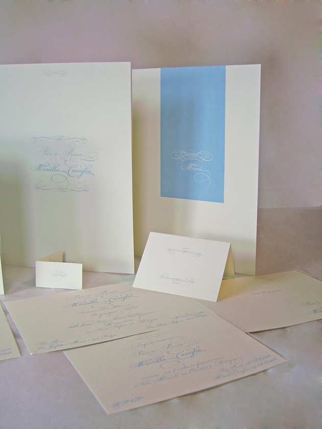 Partecipazioni di matrimonio calligrafiche