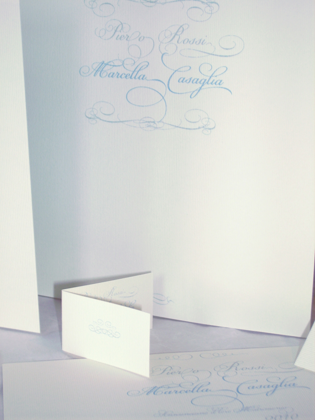 Partecipazioni di matrimonio calligrafiche