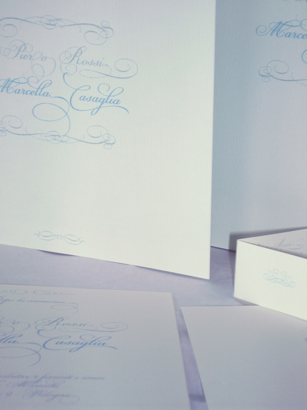 Partecipazioni di matrimonio calligrafiche