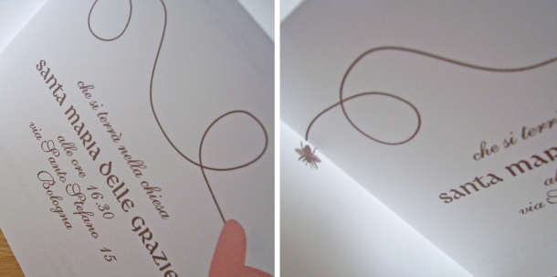 Partecipazioni di matrimonio a tema miele