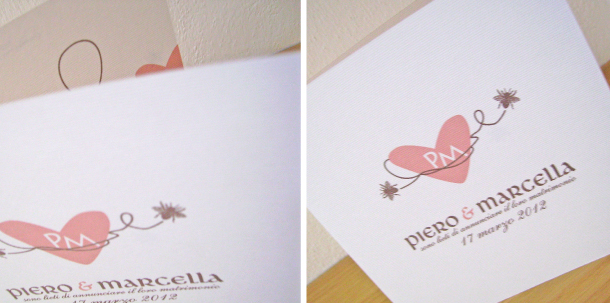 Partecipazioni di matrimonio a tema miele