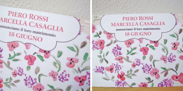 Tutorial partecipazioni di matrimonio fai da te con le tempere