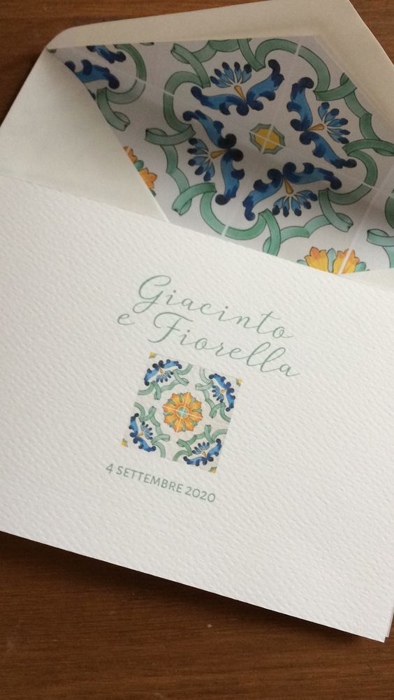 Partecipazioni Matrimonio Maioliche