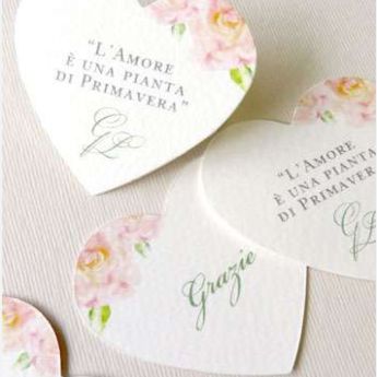 Coordinati matrimonio biglietto bomboniera