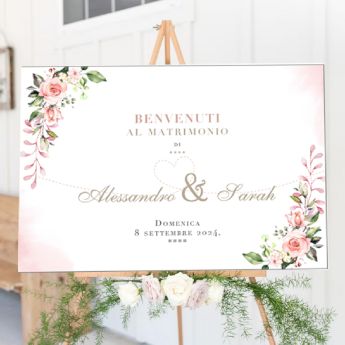 Coordinati matrimonio cartello benvenuto