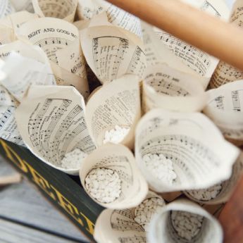 Coordinati matrimonio cono portariso