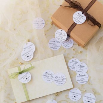 Coordinati matrimonio etichette