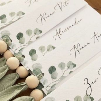 Coordinati matrimonio segnaposto