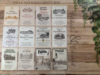 Tableau marriage a tema vino, Coordinati grafici per matrimonio